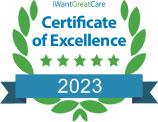 I want great care certificate of excellence 2023
